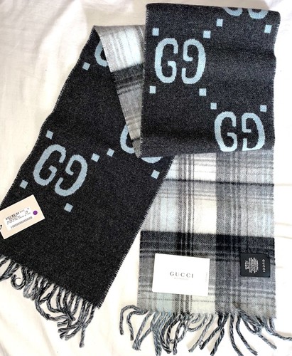 Gucci jacquard scarf with - gucci, gg