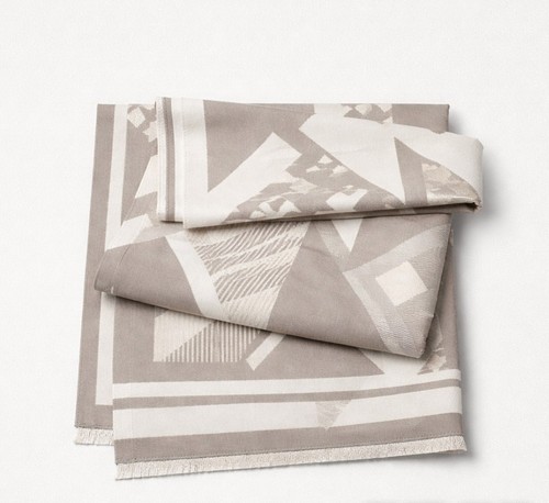 Large jacquard scarf wrap - scarf,