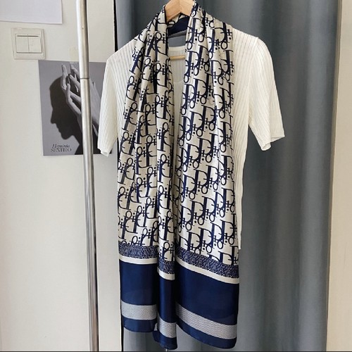 Large soft scarf - soft, navy