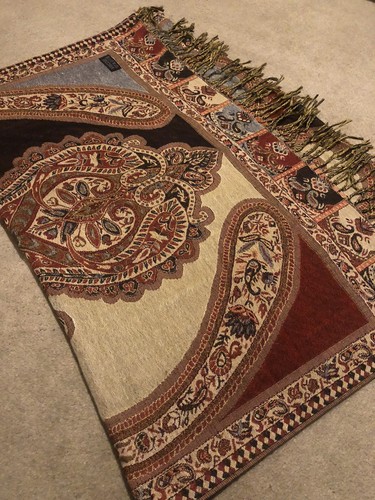 Paisley jacquard scarf