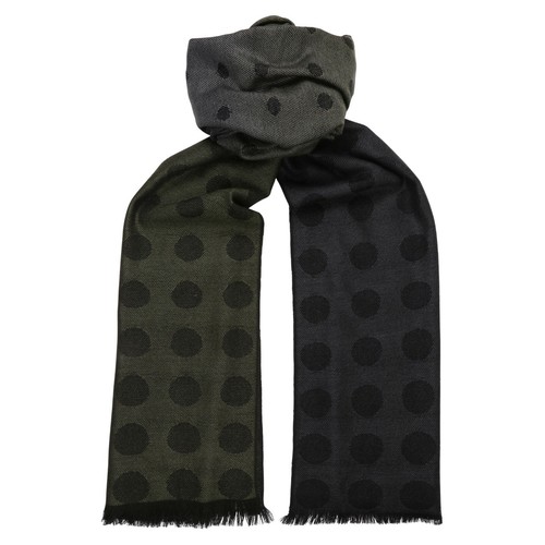 Lambswool polka dot scarf - scarf, silk