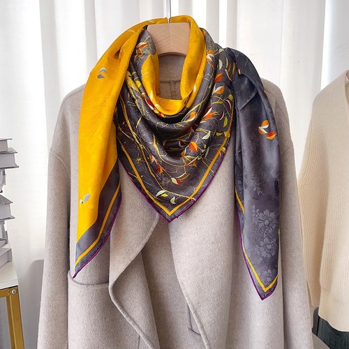 Double face silk - double, scarf