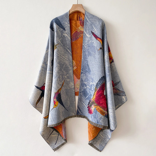 Luxury warm poncho cashmere - luxury,