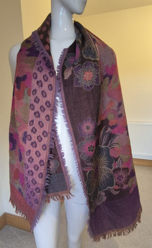 Womens purple floral jacquard - womens,